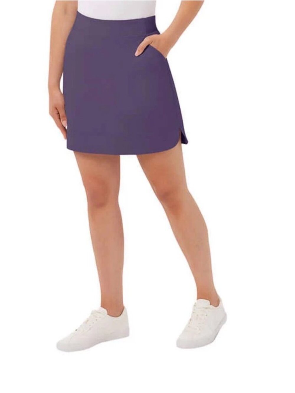 32 DEGREES COOL NWT Skort Skirt Size Small Purple Pull On 2 Slant Pockets Golf